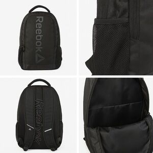 Reebok Black Backpack Sleek Design Durable
